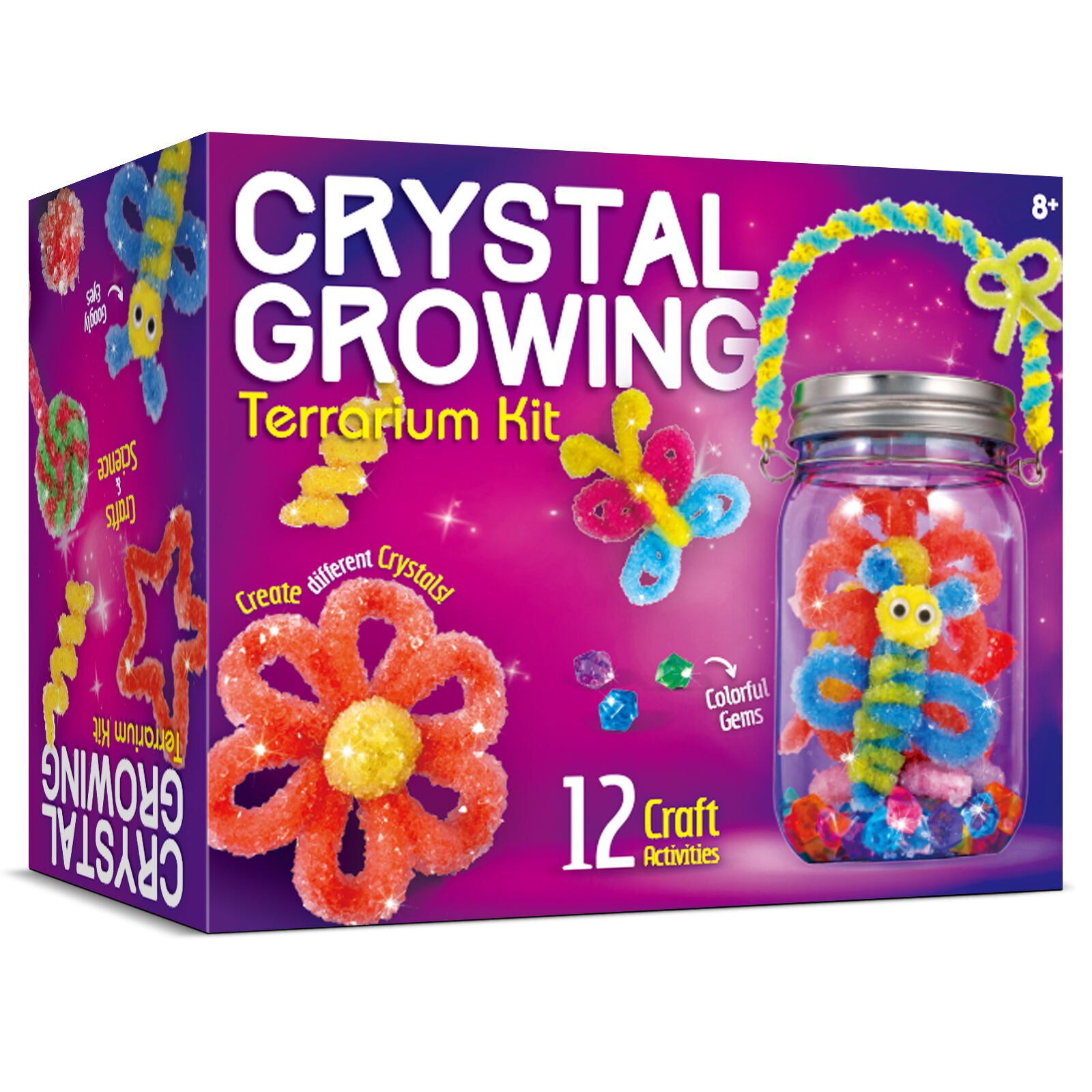 STMT DIY Crystal Terrarium Kit Gems, Essential Oils NEW